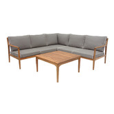 Hartman 5 Seater Silva Acacia Wood Outdoor Corner Sofa Set
