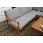 Hartman 5 Seater Silva Acacia Wood Outdoor Corner Sofa Set