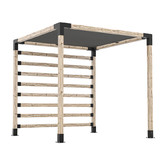 Hartman Toja Grid Post Wall Pergola Bracket &amp; Square Shade Sail Set