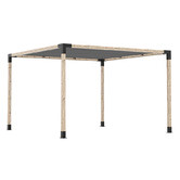 Hartman 8 Piece Toja Grid Pergola Bracket &amp; Square Shade Sail Set