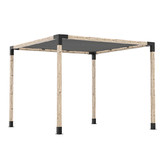 Hartman 8 Piece Toja Grid Pergola Bracket &amp; Square Shade Sail Set