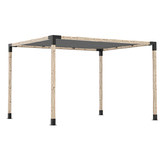 Hartman 8 Piece Toja Grid Pergola Bracket &amp; Rectangular Shade Sail Set