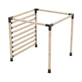 Hartman 24 Piece Toja Grid Trio, Solo &amp; Knect Post Wall Pergola Bracket Set
