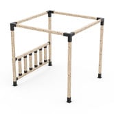 Hartman 24 Piece Toja Grid Trio, Solo &amp; Knect Post Wall Pergola Bracket Set