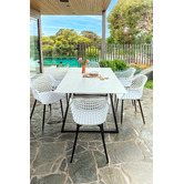 Hartman Veii Marble Look Outdoor Dining Table