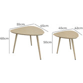 Hartman 2 Piece Innessa Outdoor Nesting Side Table Set