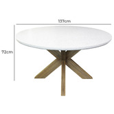 Hartman Terrazzo Round Outdoor Dining Table