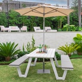 Hartman 6 Seater Wave II Picnic Table with Umbrella