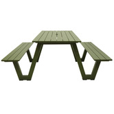 Hartman 6 Seater Olive Branch Wave II Aluminium Outdoor Dining Bench &amp; Table