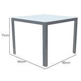 Hartman Dali Square Aluminium Outdoor Dining Table