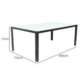 Hartman Dali Rectangular Aluminium Outdoor Dining Table