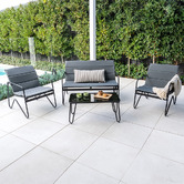 Hartman 4 Seater Manhattan Outdoor Lounge Set with Cushions