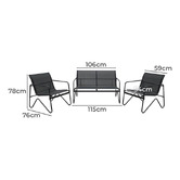 Hartman 4 Seater Manhattan Outdoor Lounge Set