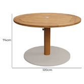 Hartman Lisbon Acacia Wood Outdoor Dining Table