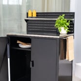 Hartman Winslow Outdoor Cabinet Pegboard with Shelf