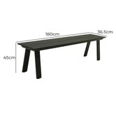 Hartman Onyx Outdoor Dining Bench