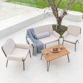 Hartman 4 Seater Peninsula Outdoor Lounge Set