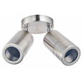 Alessia Lighting 2 Light Rowan Stainless Steel Exterior Wall Light