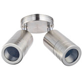 Alessia Lighting 2 Light Rowan Stainless Steel Exterior Wall Light