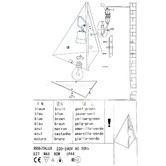 Alessia Lighting Pyramid Stainless Steel Outdoor Wall Light