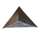 Alessia Lighting Pyramid Stainless Steel Outdoor Wall Light