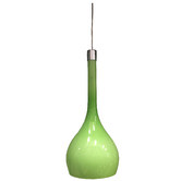 Alessia Lighting Lime Green Pepi Glass Pendant Light