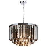 Alessia Lighting Chrome Constantine Crystal Pendant Light