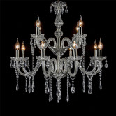 Alessia Lighting Aveline 2 Tier 12 Light Crystal Chandelier