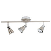 Alessia Lighting Greer 3 Light Brushed Chrome Spotlight