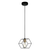 Alessia Lighting Sallust 1 Light Steel Pendant