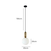Alessia Lighting Titus Steel &amp; Glass Pendant Light
