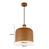 Alessia Lighting Wide Porto Aluminium Pendant Light