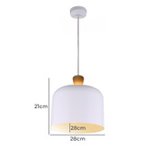 Alessia Lighting Wide Porto Aluminium Pendant Light