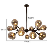 Alessia Lighting 15 Light Modi Metal Pendant
