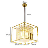 Alessia Lighting Trevor Crystal Pendant Light