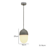 Alessia Lighting Acorn Pendant Light