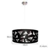 Alessia Lighting Aldo 45cm 2 Light Pendant