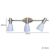 Alessia Lighting Sila 3 Light Spotlight