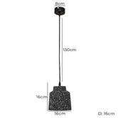 Alessia Lighting Gab Terrazzo Style Concrete Pendant Light