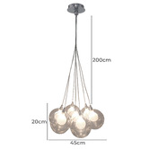 Alessia Lighting 7 Light Bocci Replica Cluster Pendant
