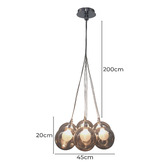 Alessia Lighting 7 Light Bocci Replica Cluster Pendant