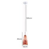 Alessia Lighting Red Duomo Mosaic Glass Pendant Light