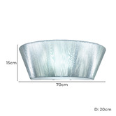 Alessia Lighting Paolo Wall Sconce in Silver