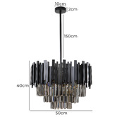 Alessia Lighting 4 Tier Regina 6 Light Crystal Pendant