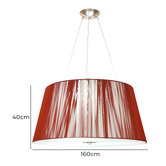 Alessia Lighting Paolo Pendant in Plum Red