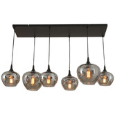 Alessia Lighting Eaves 6 Light Glass Pendant