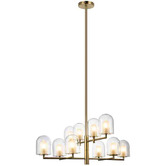 Alessia Lighting Blanca Glass 10 Light Pendant
