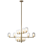 Alessia Lighting Blanca 12 Light Glass Pendant