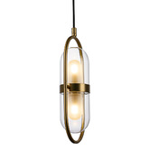 Alessia Lighting Bettina Glass 2 Light Pendant