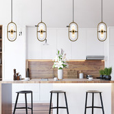 Alessia Lighting Bettina Glass 2 Light Pendant